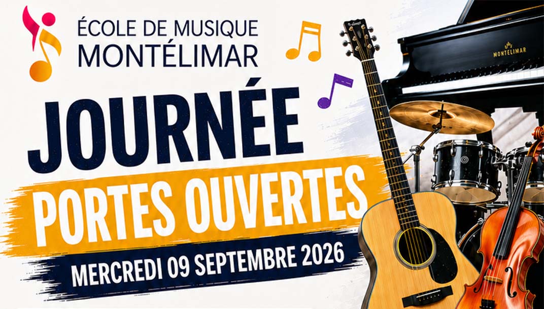 Journées portes ouverte à l'école de musique de Montélimar pour la saison 2026 2027